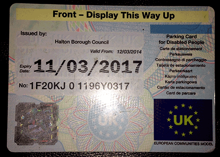 Autism Eye - Blue badge for disabled parking being taken away from adults  with autism.