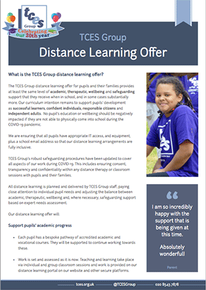 TCES Group Distance Learning Offer