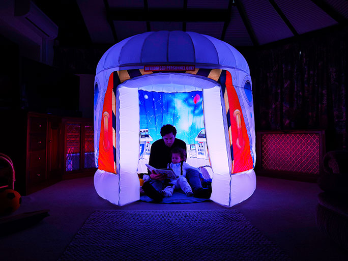 PODS is the ultimate sensory play space that provides a themed experience to house-bound adventurers.