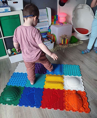 Happy Feet sensory play mats