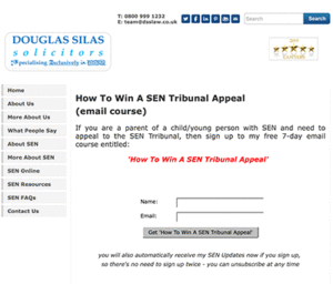 Douglas Silas SEN Tribunal Appeal