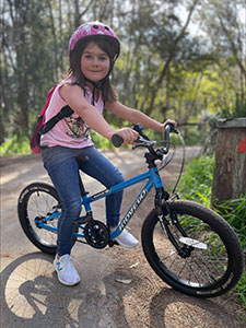 Learning to ride a bike allows children to gain confidence, enjoy the outdoors, feel independent and get exercise in a fun-filled way