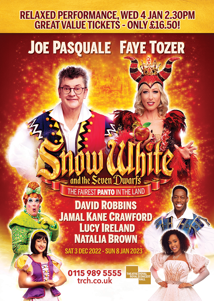 snow white joe pasquale theatre royal nottingham