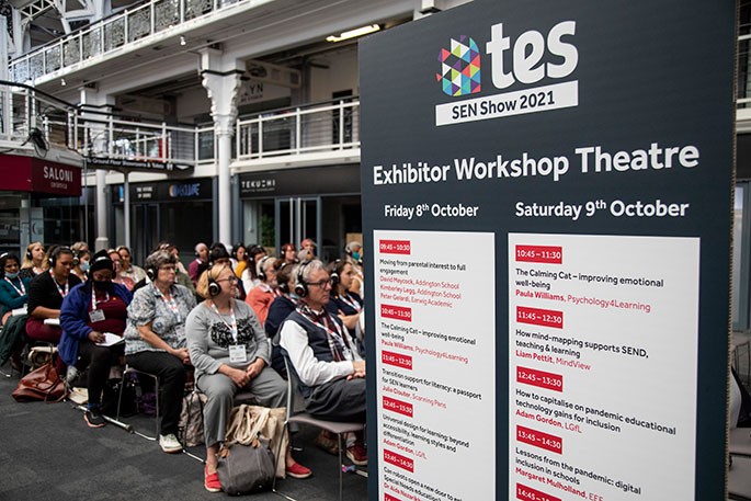 This year’s Tes SEND Show (7-8 October 2022, Business Design Centre, London) is jam-packed full of CPD-certified seminars