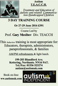 Autism Independent UK three-day training