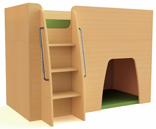 mid sleeper bed with den